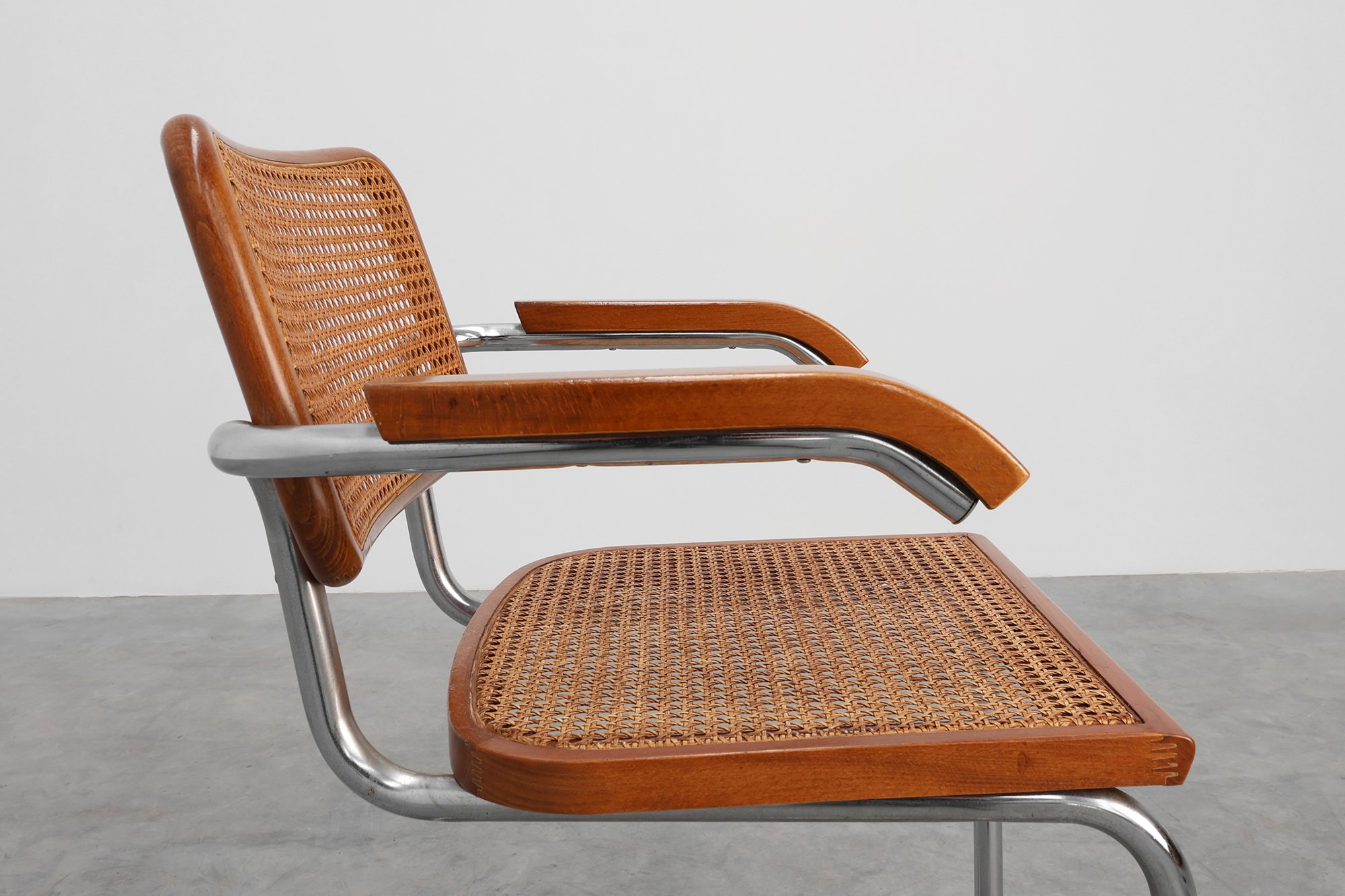 Bauhaus Cesca B64 Armchair by Marcel Breuer, Italy 1928thumbnail