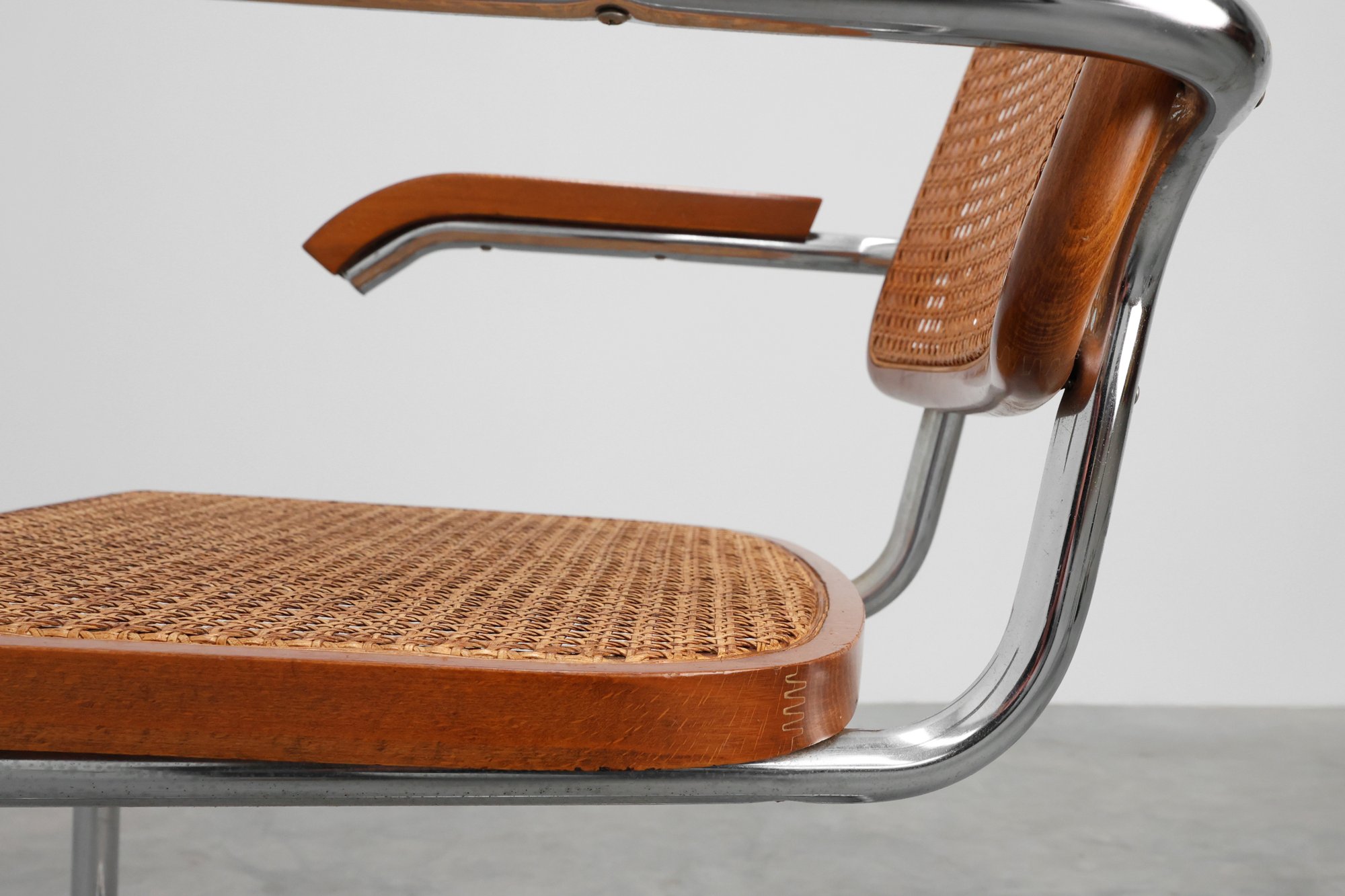 Bauhaus Cesca B64 Armchair by Marcel Breuer, Italy 1928thumbnail