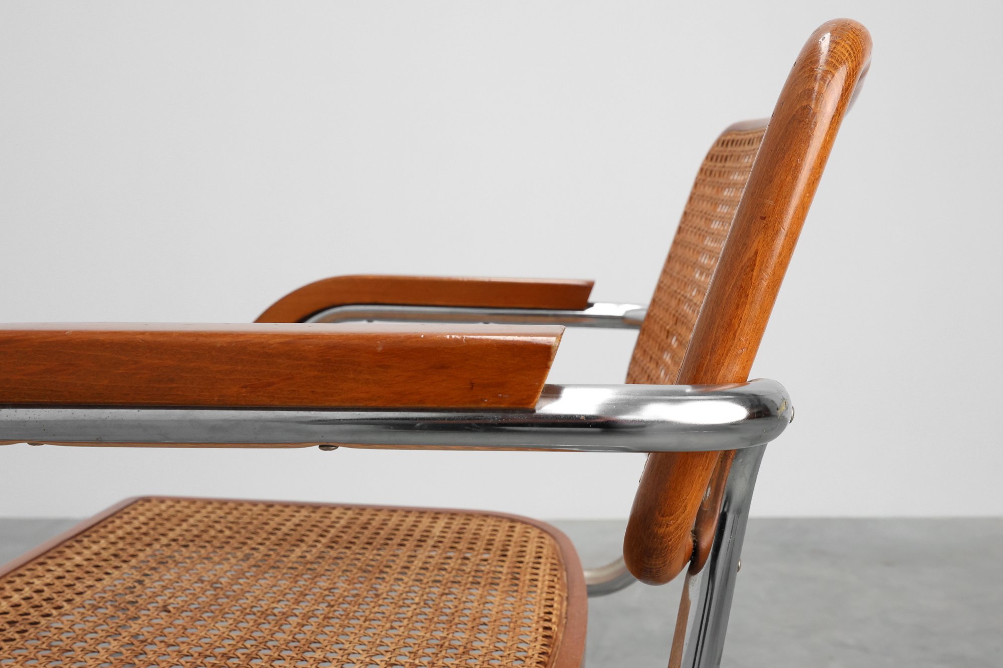 Bauhaus Cesca B64 Armchair by Marcel Breuer, Italy 1928thumbnail