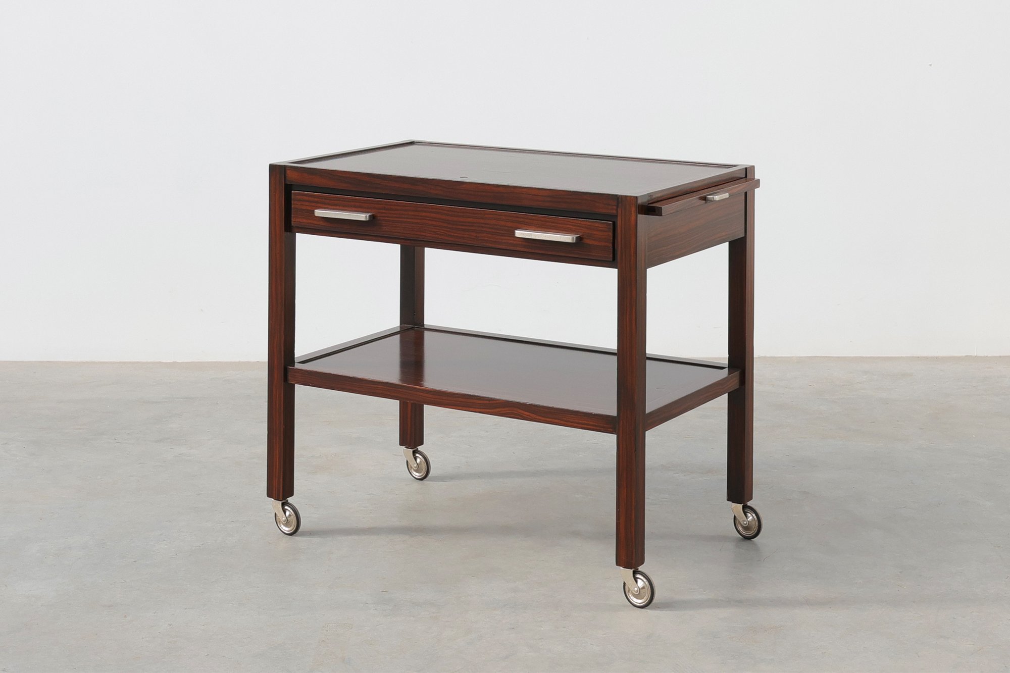 Art Deco Serving Trolley with Pull-Out Trays by H. Pander & Zonen, 1920thumbnail