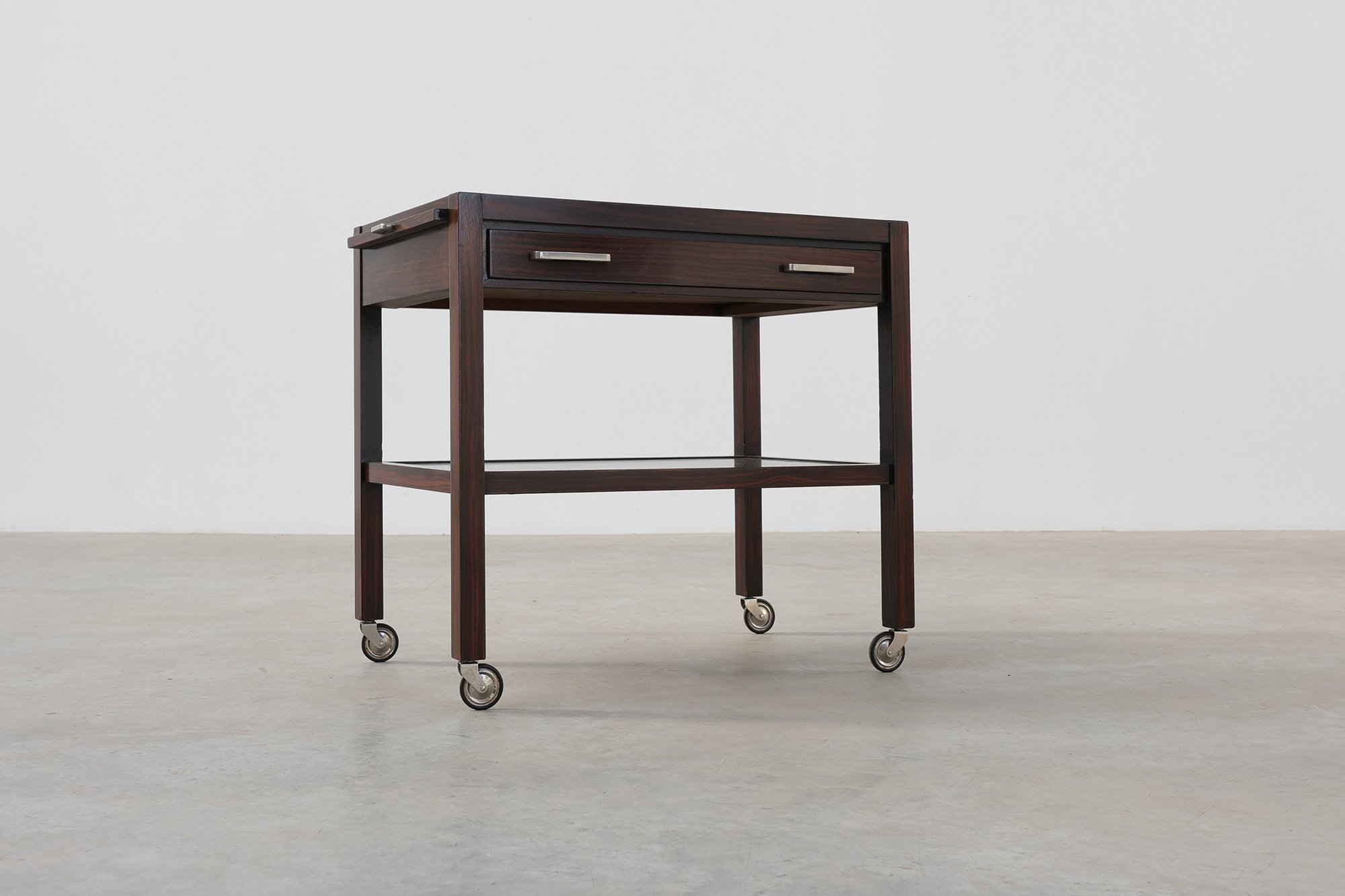 Art Deco Serving Trolley with Pull-Out Trays by H. Pander & Zonen, 1920thumbnail