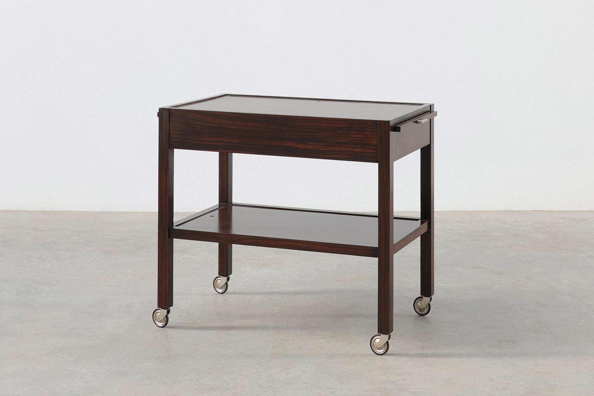 Art Deco Serving Trolley with Pull-Out Trays by H. Pander & Zonen, 1920thumbnail