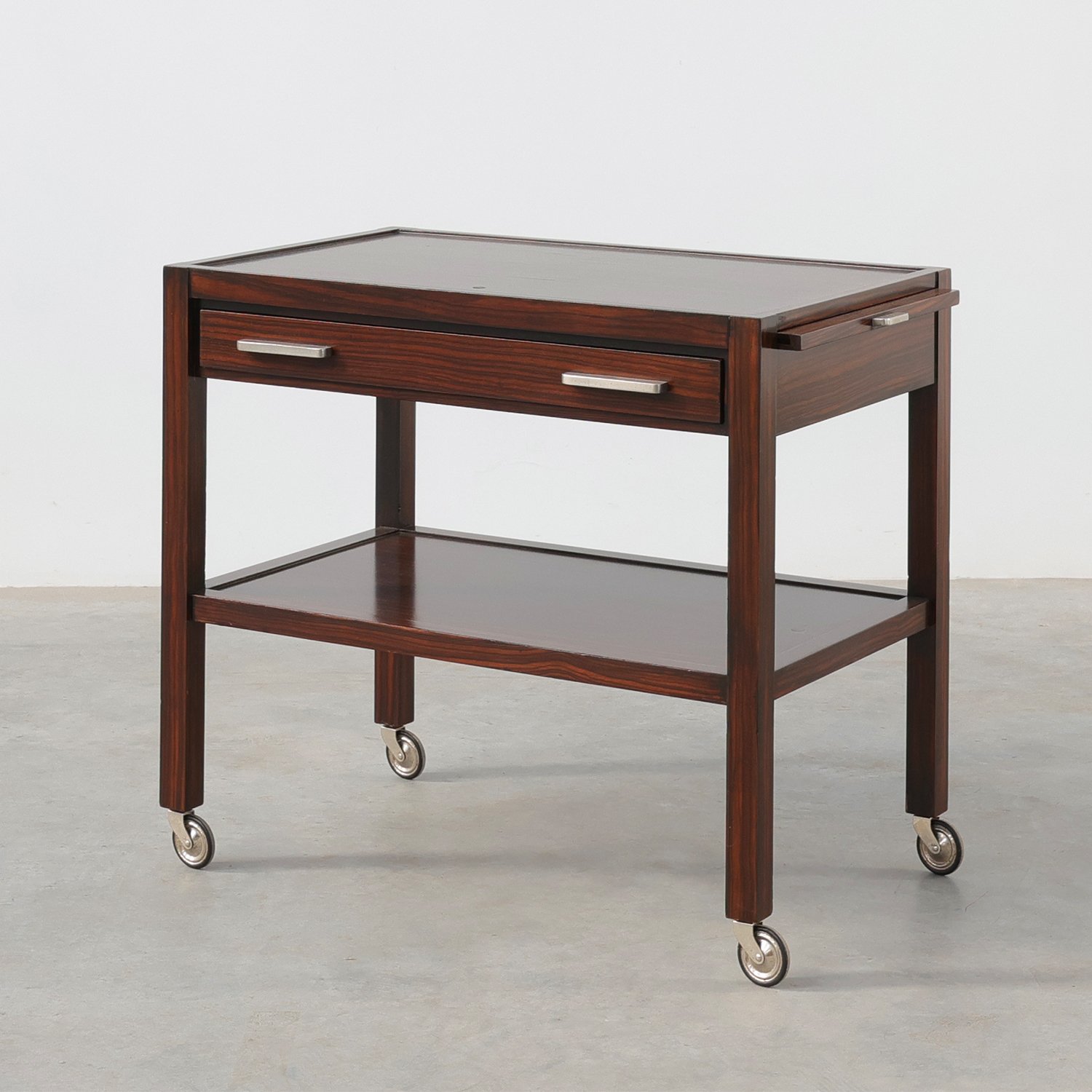 Art Deco Serving Trolley with Pull-Out Trays by H. Pander & Zonen, 1920thumbnail