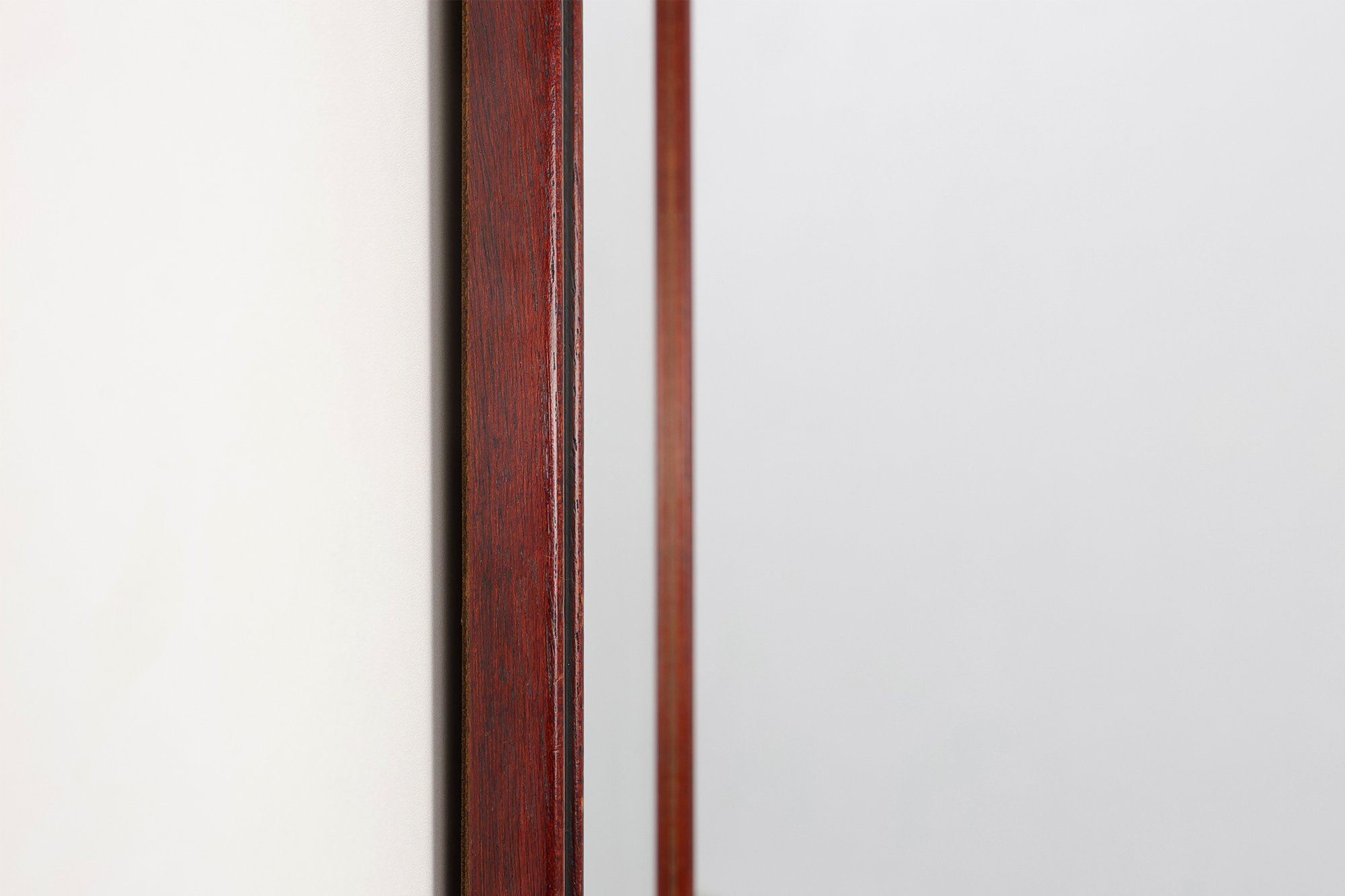 Neoclassical Style Oak Mirror with Brass Rosettes by Deknudt, Belgiumthumbnail