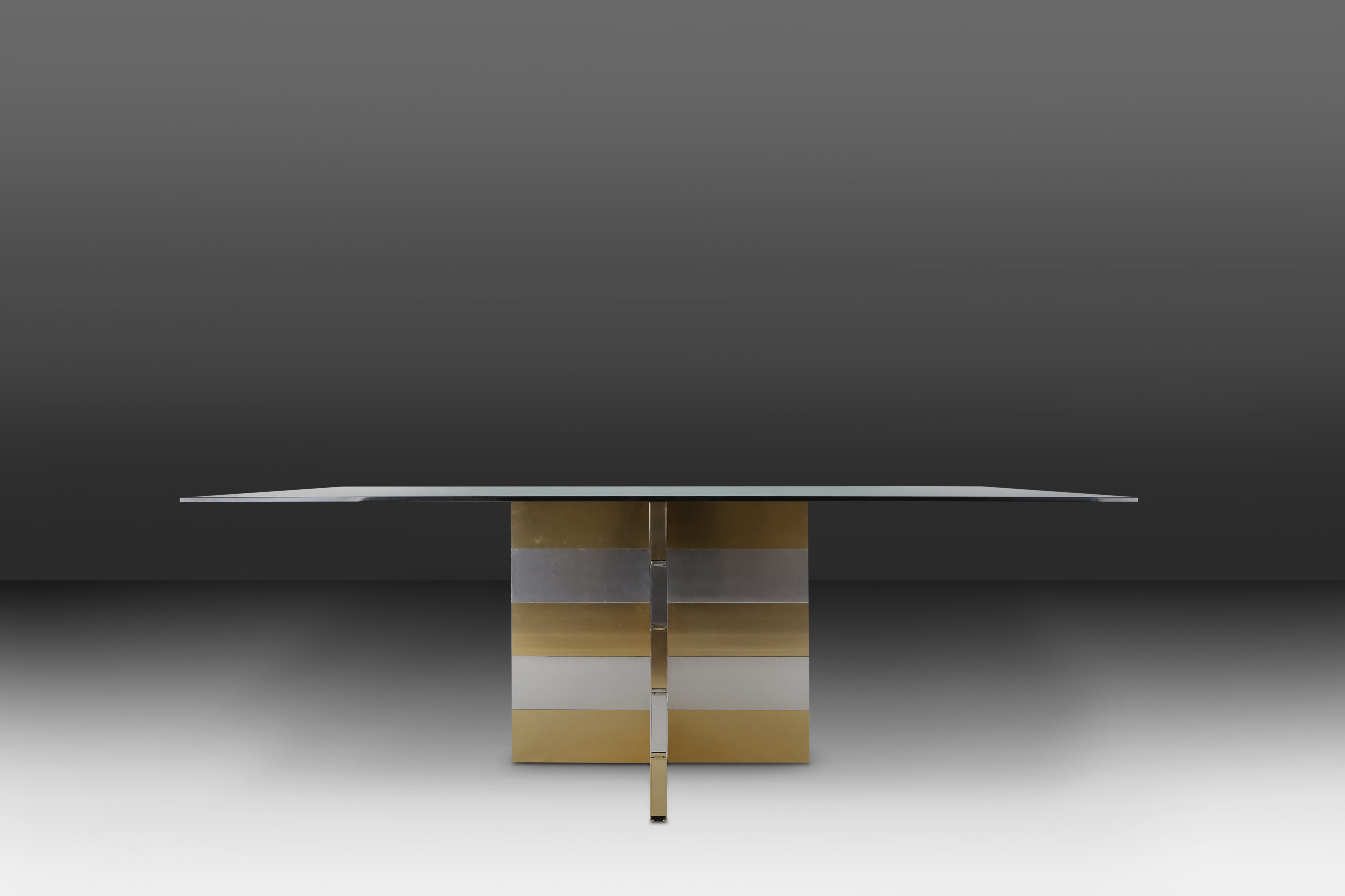 Postmodern dining table in the manner of Paul Evans, 1970sthumbnail
