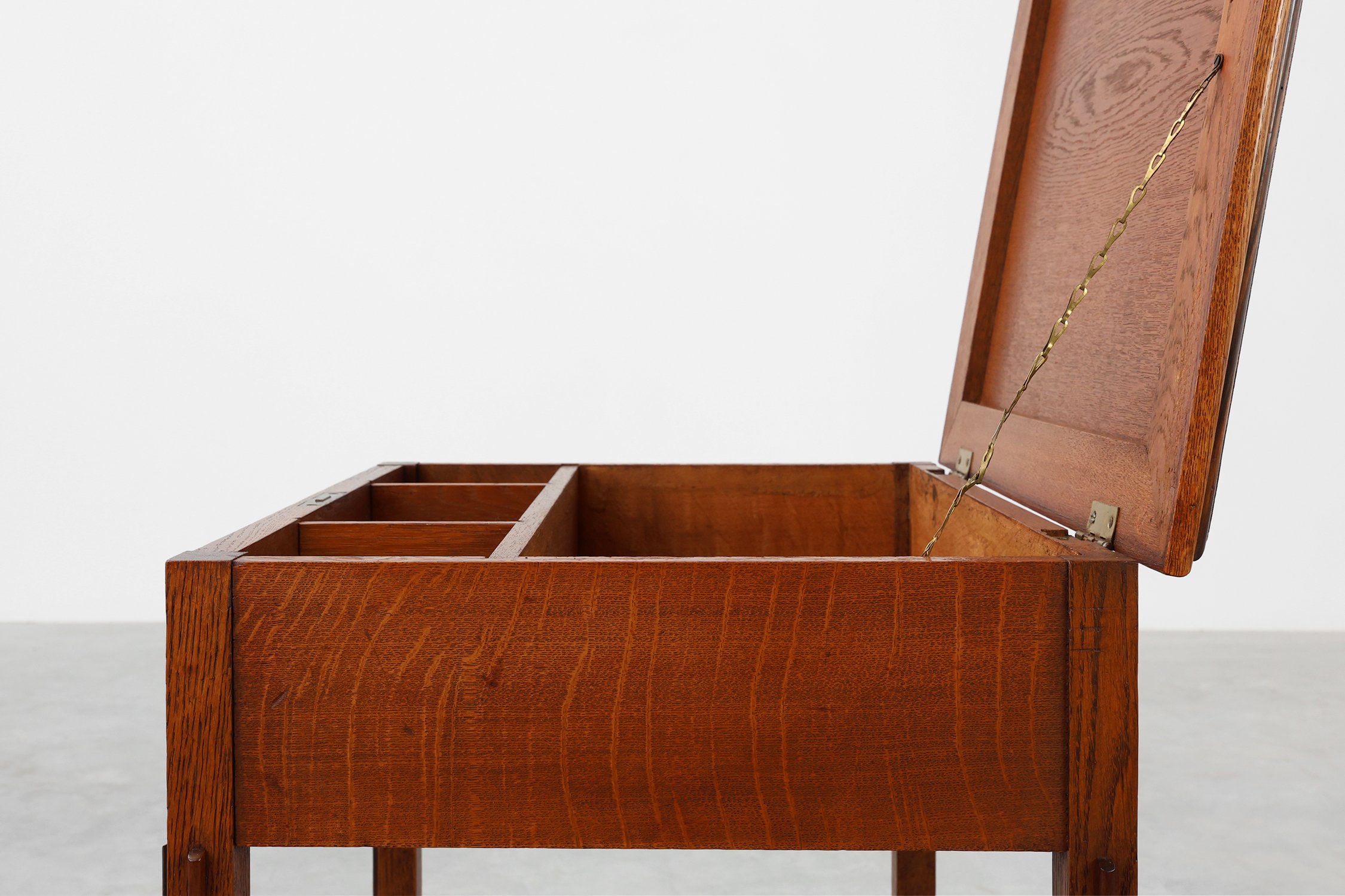 Amsterdamse school style side table or cabinet, The Netherlands ca. 1915thumbnail