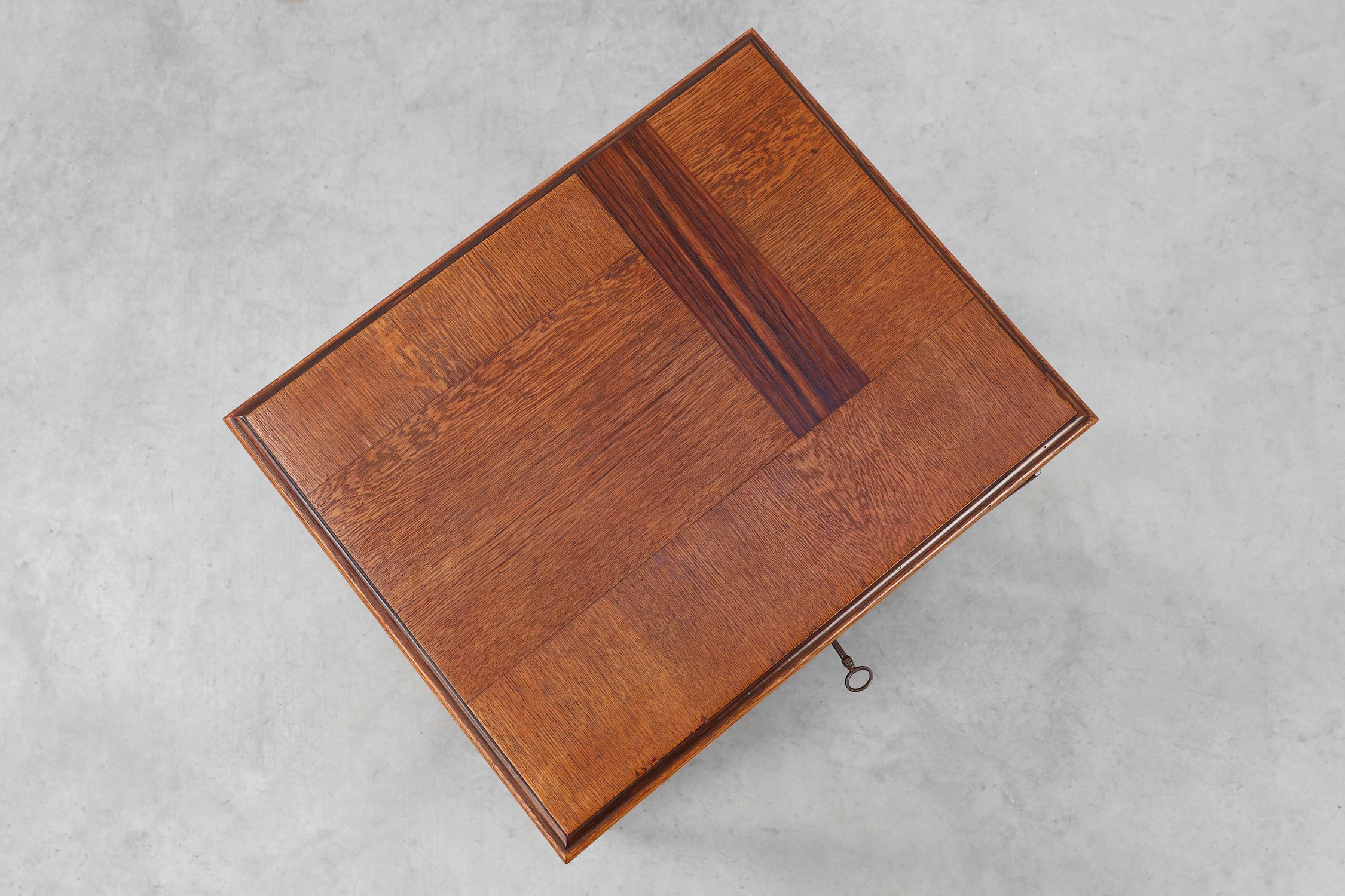 Amsterdamse school style side table or cabinet, The Netherlands ca. 1915thumbnail